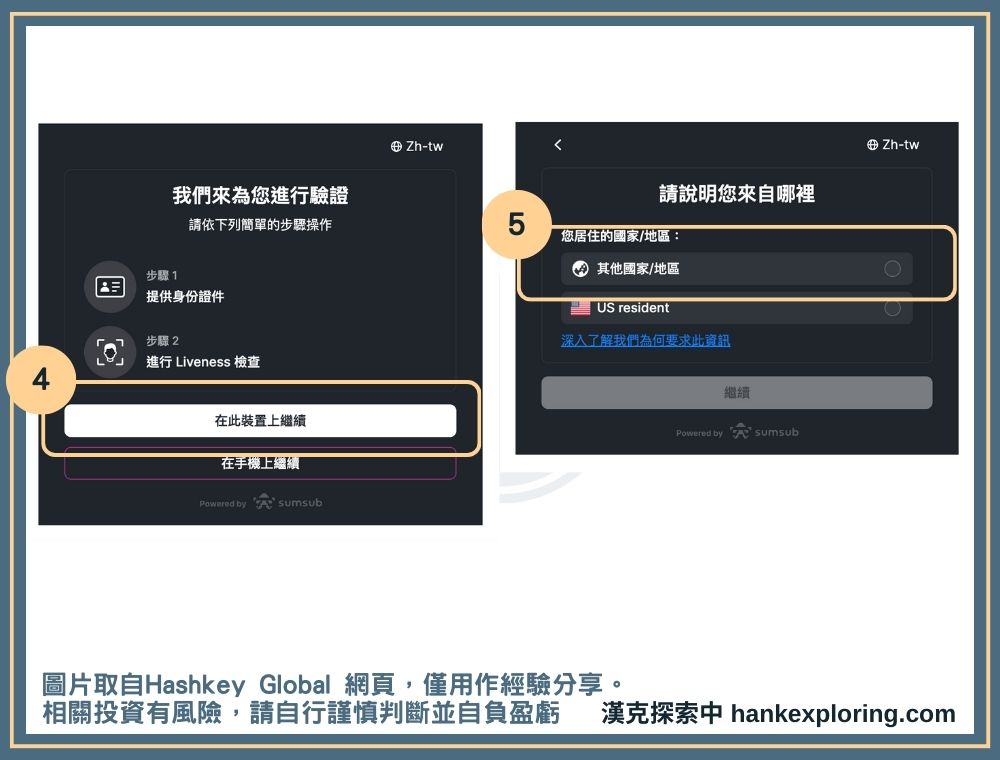 Hashkey 註冊身份驗證教學：確認國籍