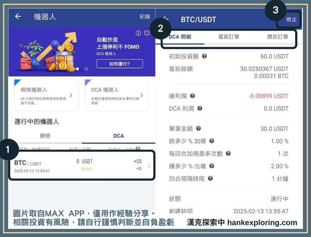 MAX DCA 機器人管理